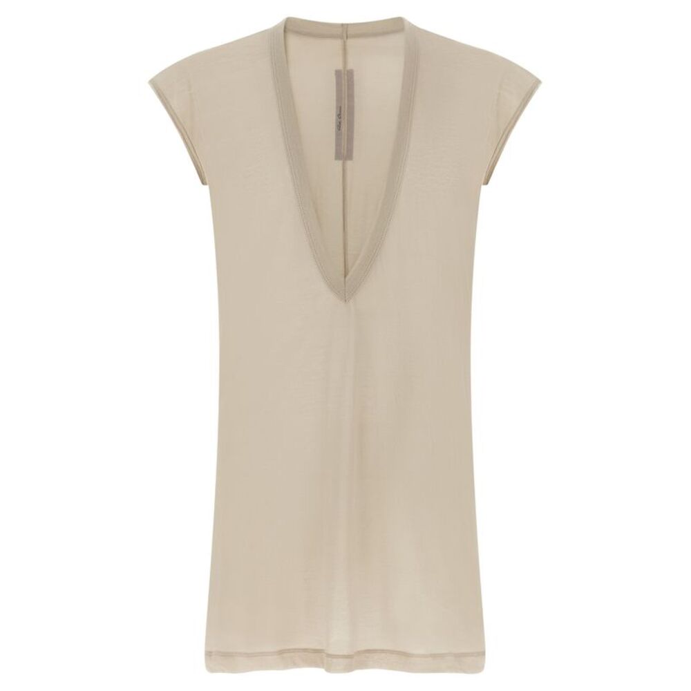 Rick Owens Beige Cotton Men's T-Shirt